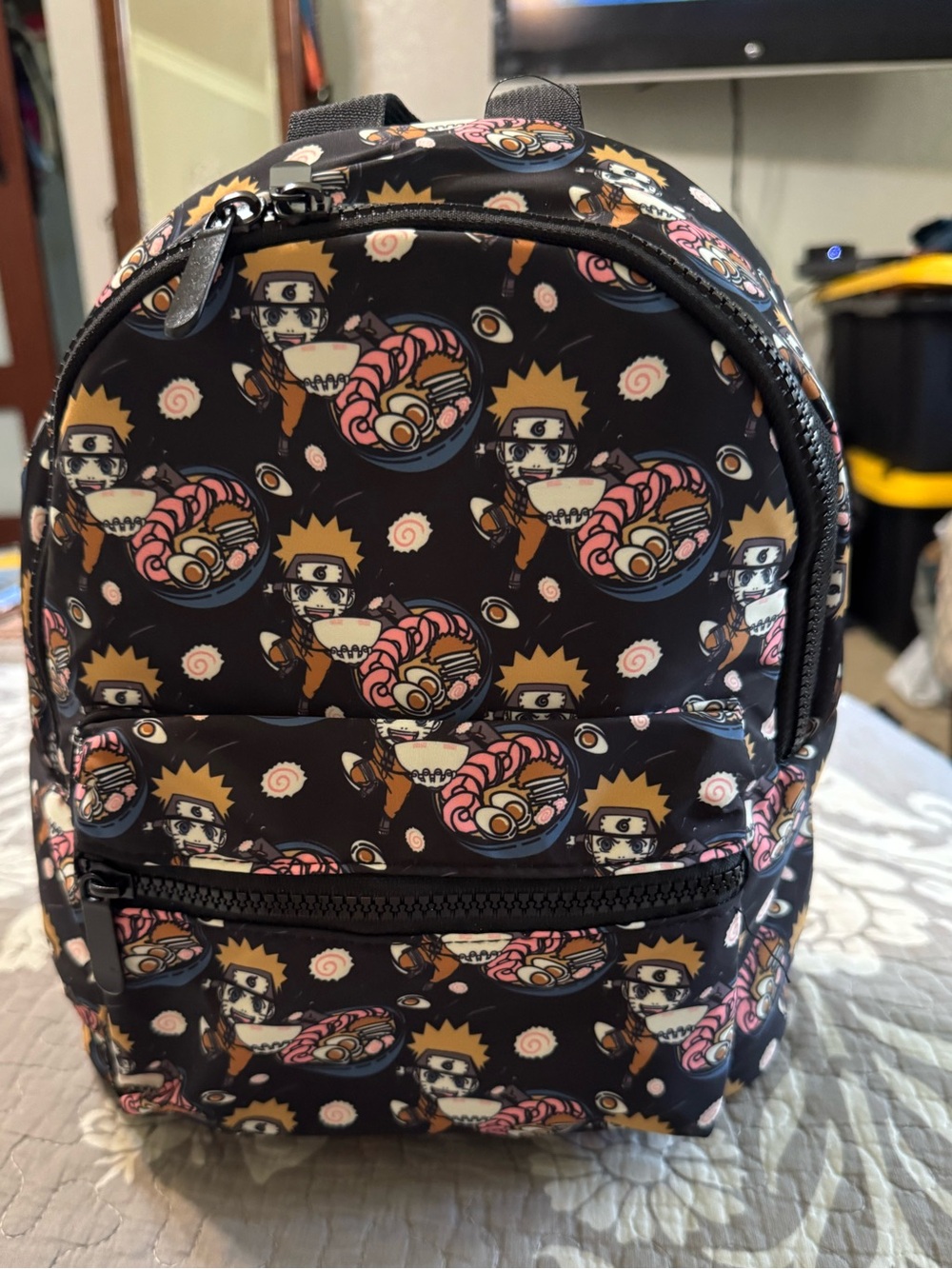 Naruto Anime-Print Mini Backpack - BlackNWT